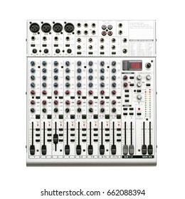 Audio Sound Mixer Console Isolated.