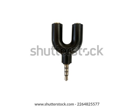 Audio Splitter U shape white background