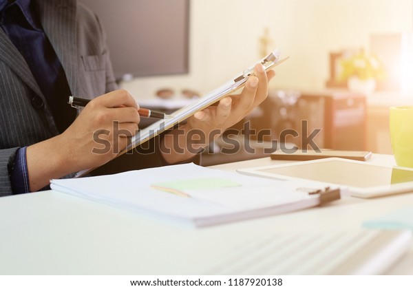 Audit Checklist On Document Board Business Stock Photo Edit Now