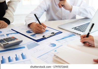 Auditor team checking in financial statement for audit internal control system. Accounting , Accountancy, Bookkeeping Concept. - Powered by Shutterstock