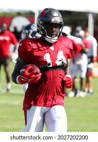 Aug 18, 2021; Tampa, FL USA;  Tampa Bay Buccaneers Wide Receiver Chris Godwin (14) During NFL Training Camp.