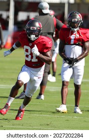 Aug 18, 2021; Tampa, FL USA;  Tampa Bay Buccaneers Wide Receiver Antonio Brown (81) During NFL Training Camp.