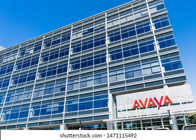 August 1, 2019 Santa Clara / CA / USA - Avaya Headquarters Located In Silicon Valley;  Avaya Inc Is An American Multinational Technology Company That Specializes In Business Communications