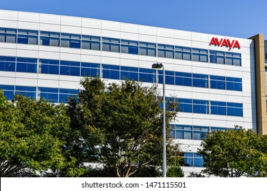 August 1, 2019 Santa Clara / CA / USA - Avaya Headquarters Located In Silicon Valley;  Avaya Inc Is An American Multinational Technology Company That Specializes In Business Communications