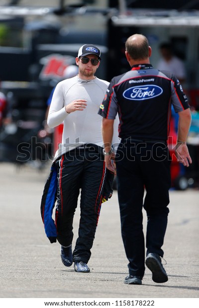 August 10, 2018 - Lexington,\
Ohio, USA: Chase Briscoe (60) gets ready to practice for the Rock N\
Roll Tequila 170 at Mid-Ohio Sports Car Course in Lexington,\
Ohio.