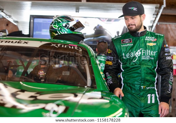 August 10, 2018 - Lexington,
Ohio, USA: Ryan Truex (11) gets ready to practice for the Rock N
Roll Tequila 170 at Mid-Ohio Sports Car Course in Lexington,
Ohio.