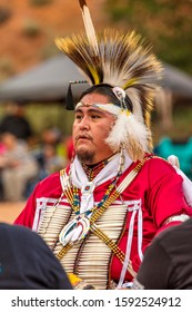 AUGUST 10, 2019 - GALLUP NEW MEXICO, USA - Portrait of Native American man at 98th Gallup Inter-tribal Indian Ceremonial, New Mexico