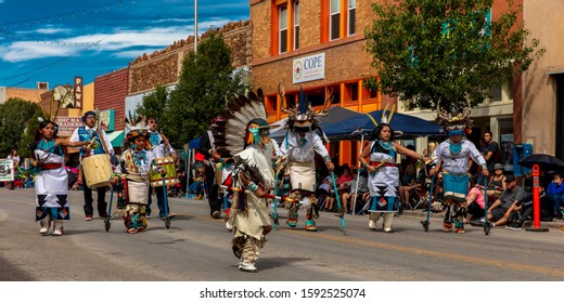 AUGUST 10, 2019 - GALLUP NEW MEXICO, USA - Portraits of Native Americans & Navajo at 98th Gallup Inter-tribal Indian Ceremonial, New Mexico