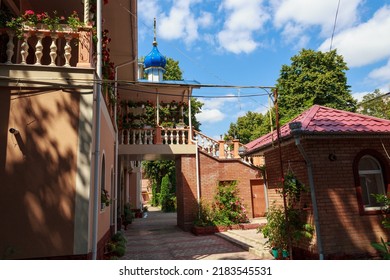 August 10, 2021, Ungheni Moldova. The monastery is a local landmark. For editorial use. Background - Shutterstock ID 2183545531