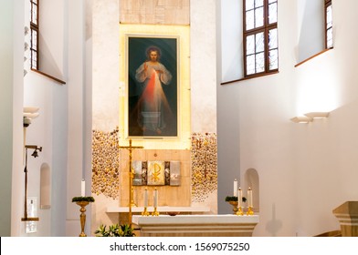 August 12, 2016. The first Divine Mercy image in the Holy Trinity Church in Vilnius, Lithuania.