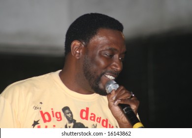 August 14, 2008 Big Daddy Kane Performs At Marcus Garvey Park In New York City