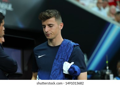 AUGUST 14, 2019 - ISTANBUL, TURKEY: Mason Mount Beautiful Close-up Portrait Before The Match. UEFA Super Cup Liverpool - Chelsea