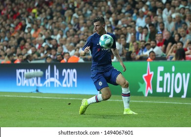 AUGUST 14, 2019 - ISTANBUL, TURKEY: Mason Mount Beautiful Portrait Runs And Dribbles With The Ball. UEFA Super Cup Liverpool - Chelsea