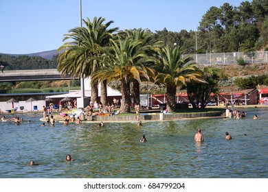 August 16th, 2011, Castanheira De Pera, Portugal - Praia Das Rocas, A Huge Public Swimming Pool In The Middle Of The Countryside. 