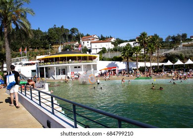 August 16th, 2011, Castanheira De Pera, Portugal - Praia Das Rocas, A Huge Public Swimming Pool In The Middle Of The Countryside. 