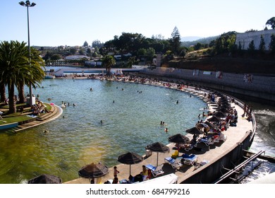 August 16th, 2011, Castanheira De Pera, Portugal - Praia Das Rocas, A Huge Public Swimming Pool In The Middle Of The Countryside. 