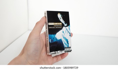 August 2020, Swansea UK-Product Photography Of Warren G ' Smoking Me Out' Ft. Ron Isley Casette Tape 