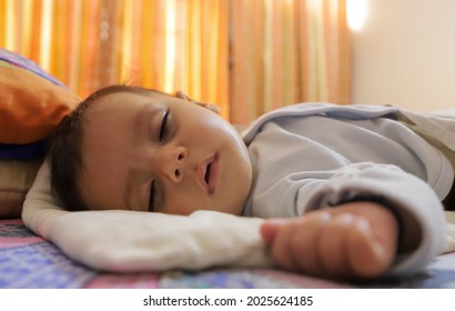 August 2021 Sirsa,india 
Adorable Indian  Newborn Baby Girl Sleeping.