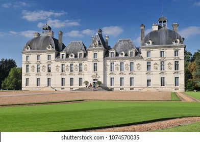 August 30, 2013. Cheverny Castle Built In The Seventeenth Century In The Style Of Louis XIII In Cheverny France. 