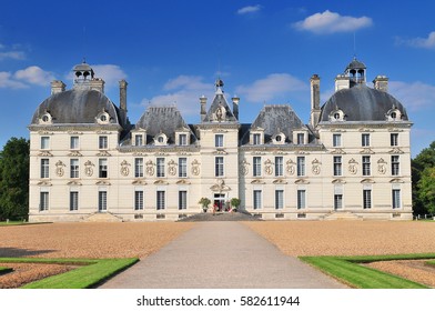 August 30, 2013 Cheverny. Castle Built In The Seventeenth Century In The Style Of Louis XIII In Cheverny France.