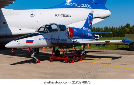 August 30, 2019, Moscow Region, Russia. Aero L-39C Albatros Training Aircraft Of The Roscosmos Cosmonaut Training Center