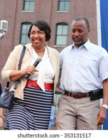 AUGUST 8, 2015-DES MOINES, IA  Ben Carson And Wife Candy At Family Festival In Des Moines