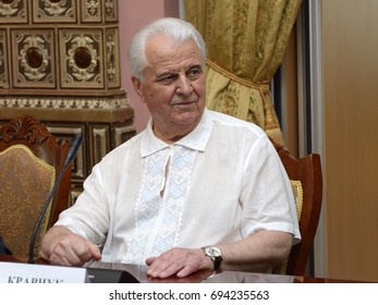 August 9, 2017. Kiev, Ukraine. Press Conference Of Leonid Kravchuk, The First President Of Ukraine.