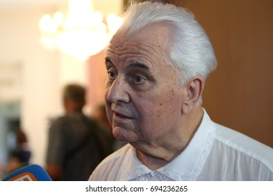 August 9, 2017. Kiev, Ukraine. Press Conference Of Leonid Kravchuk, The First President Of Ukraine.