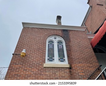 Augusta, Ga USA - 03 10 22: Thankful Baptist Church Old Window