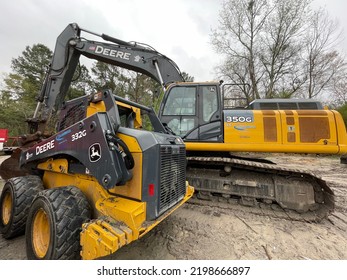 Augusta, Ga USA - 03 19 22: CAT Heavy Construction Machinery Bobcat