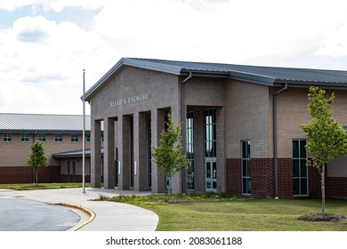 Augusta, Ga USA - 06 27 21: Belair K 8 School Brand New Modern School