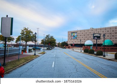 Augusta, Ga USA - 12 15 20: James Brown Arena Street Sign Street View