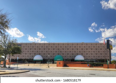 AUGUSTA, GEORGIA/UNITED STATES- JANUARY 6 2020: The James Brown Arena In Augusta, Georgia. A Multi Purpose Venue Renamed For The Singer In 2006