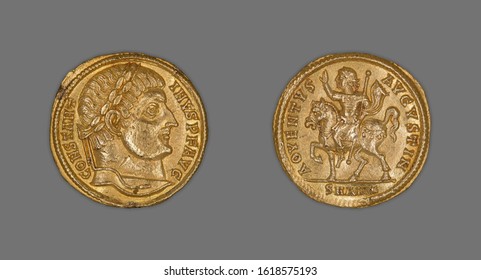 Aureus (Coin) Portraying Emperor Constantine I - Shutterstock ID 1618575193