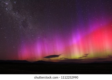 Aurora Australis In New Zealand