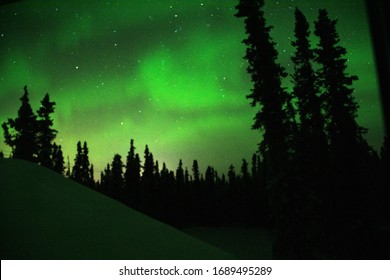 Aurora Borealis in North Star Borough of Fairbanks, Alaska - Harding Lake, Salcha, AK