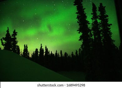 Aurora Borealis in North Star Borough of Fairbanks, Alaska - Harding Lake, Salcha, AK