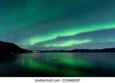 aurora borealis northern lights lapland winter