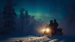 Aurora Borealis Snowmobile Adventure Night Tour Under The Northern Lights