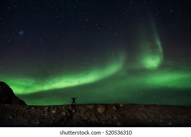 Aurora And I. Kangerlussuaq, Greenland
