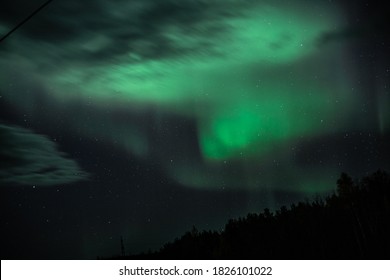 Aurora. Night sky are burned! - Shutterstock ID 1826101022