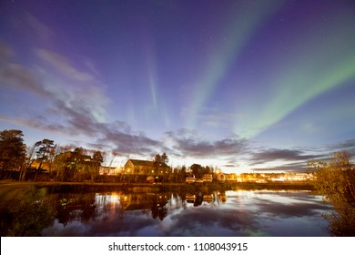 Aurora On The Lake Inari, Finland