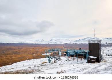 Aurora Sky Station On Top Of Nuolja Mountain, A Perfect View Point Over Abisko National Park.