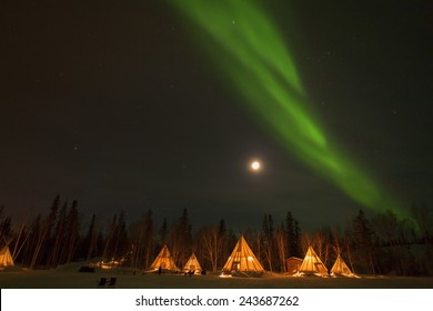 aurora and Teepee (tent)