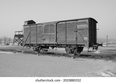 Auschwitz Birkenau : Holocaust Train. Thankfully Empty. 