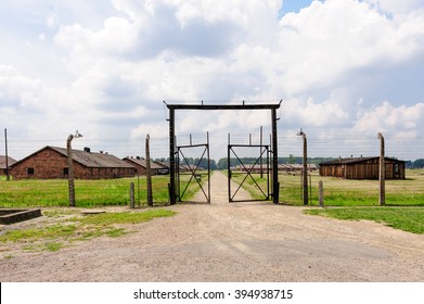 Auschwitz II - Birkenau Sector I Gate And Outer Perimeter Electrified Fence
