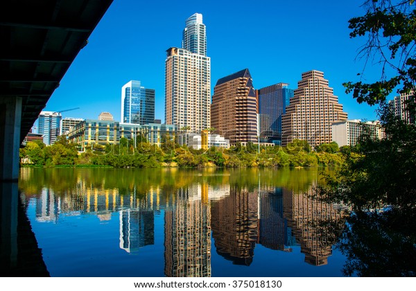 Austin City Lights Night 2016 Aerial Stock Photo 375018130 | Shutterstock