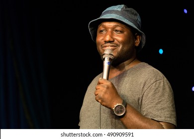 AUSTIN - MARCH 17, 2016: Comedian Hannibal Buress Performs Stand Up Comedy At A SXSW Event In Austin, Texas.