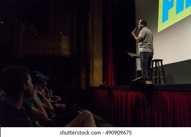 AUSTIN - MARCH 17, 2016: Comedian Hannibal Buress Performs Stand Up Comedy At A SXSW Event In Austin, Texas.