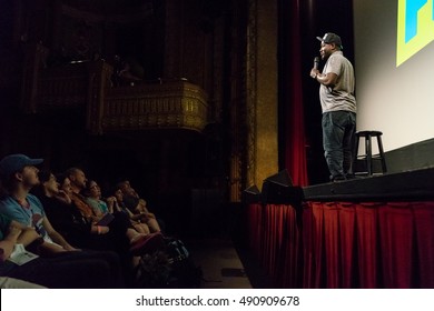 AUSTIN - MARCH 17, 2016: Comedian Hannibal Buress Performs Stand Up Comedy At A SXSW Event In Austin, Texas.